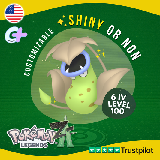 Victreebel Shiny or Non ✨6IV Pokémon Legends Z-A Competitive Customizable ZA Z A