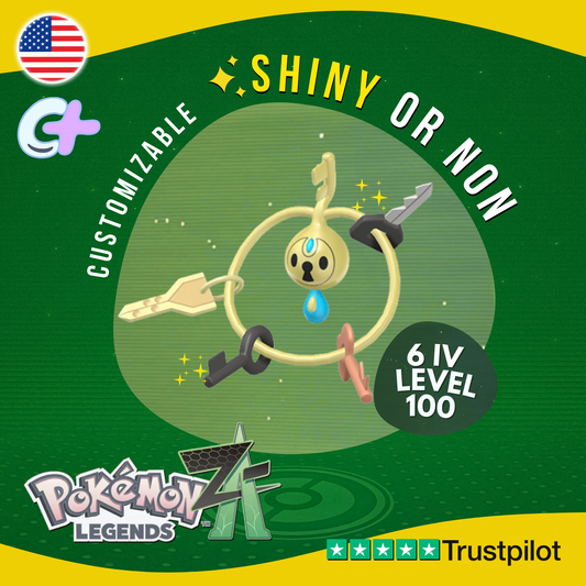 Klefki Shiny or Non ✨6 IV Pokémon Legends Z-A Competitive Customizable ZA Z A