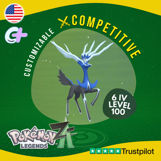 Xerneas Non Shiny 6 IV Pokémon Legends Z-A Competitive Customizable ZA Z A