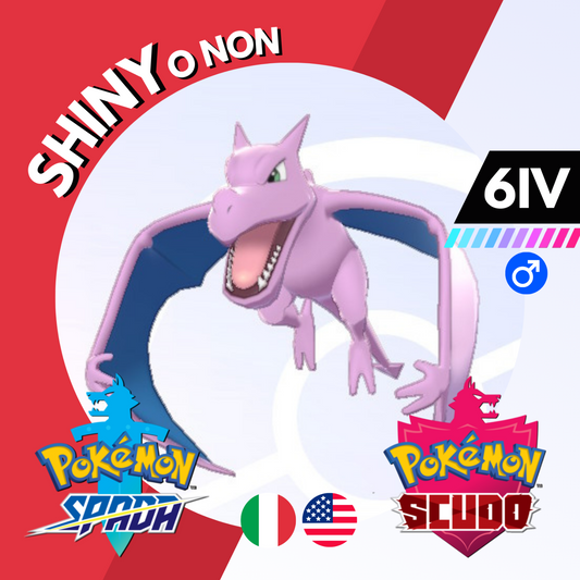 Aerodactyl Shiny o Non 6 IV Competitivo Legit Pokemon Spada Scudo Sword Shield