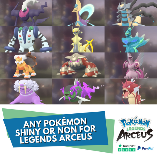 Any Shiny Pokémon from Legends Pokémon Arceus 6 IV Max Effort Custom OT Name Gender Level Nature Customizable Legal Legit by Il mio negozio | Shiny Living Dex