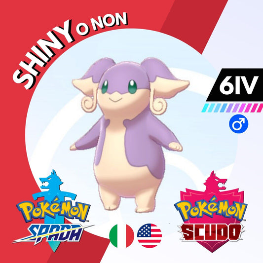 Audino Shiny o Non 6 IV Competitivo Legit Pokemon Spada Scudo Sword Shield