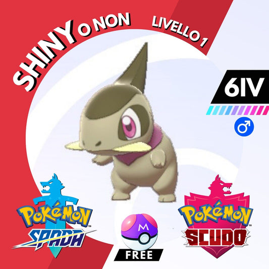 Axew Shiny o Non 6 IV e Master Ball Legit Pokemon Spada Scudo Sword Shield