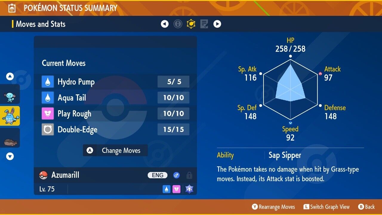 Azumarill Tera Worthy Event December 2024 Untouched IV Pokémon Scarlet Violet