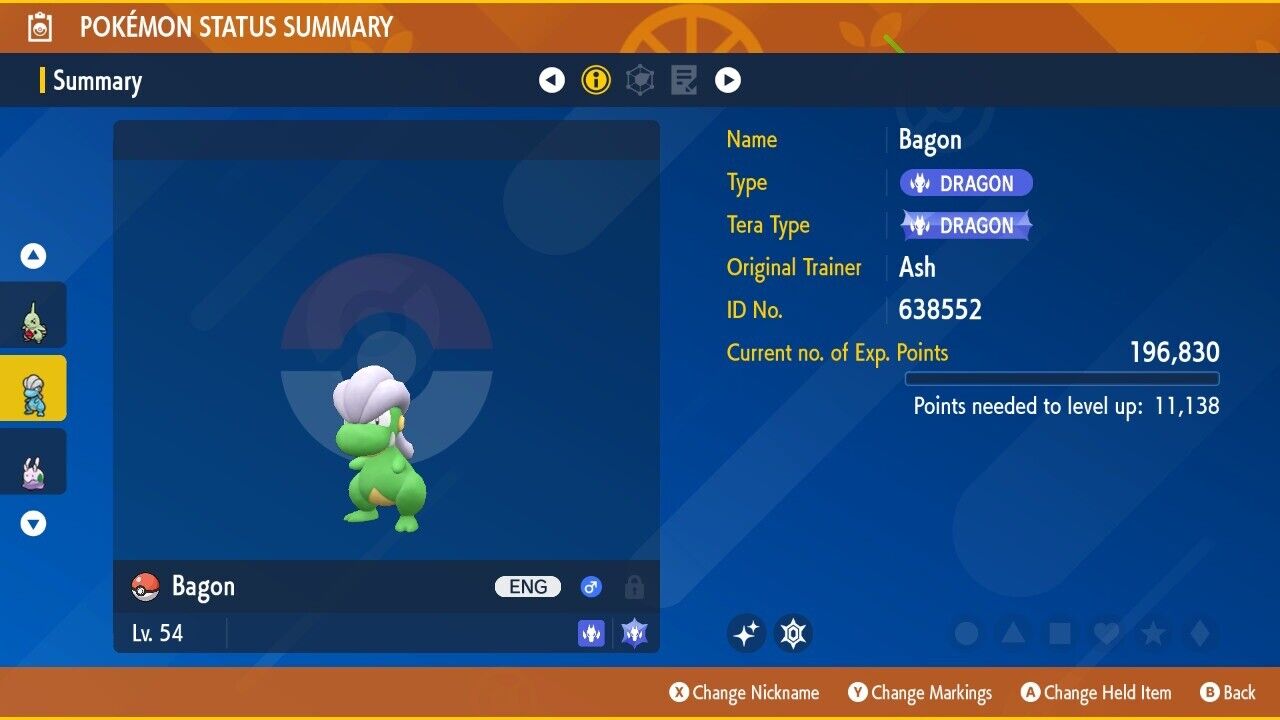 Bagon Shiny Event Mass Outbreaks Charismatic Untouched IV Pokémon Scarlet Violet