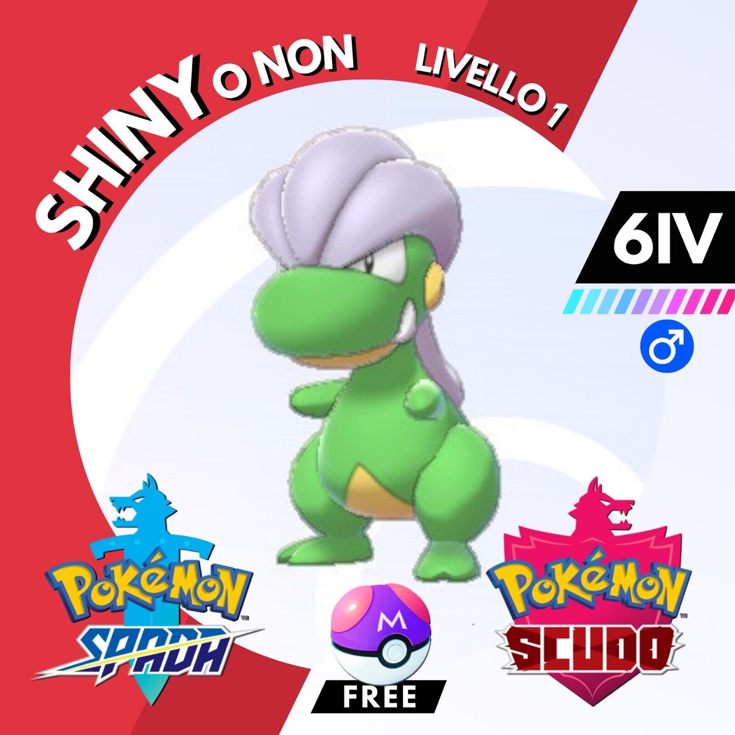 Bagon Shiny o Non 6 IV e Master Ball Legit Pokemon Spada Scudo Sword Shield