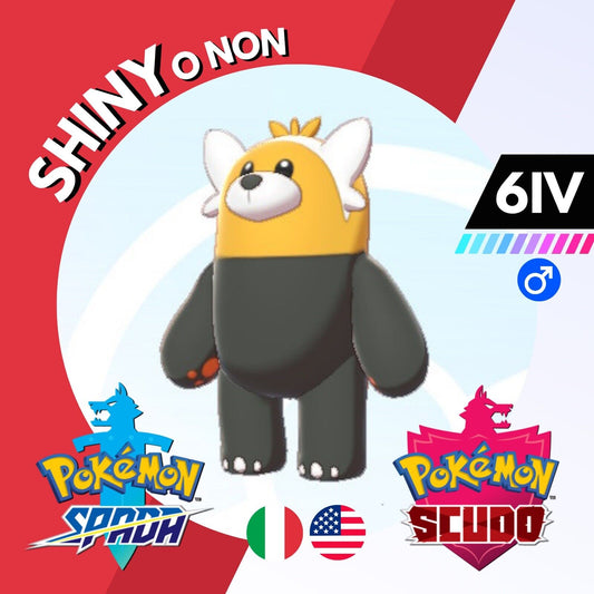 Bewear Shiny o Non 6 IV Competitivo Legit Pokemon Spada Scudo Sword Shield