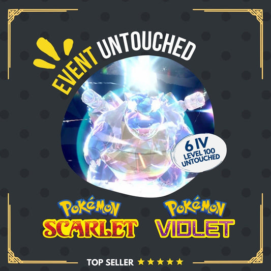 Blastoise Unrivaled Tera Raid Event Mightiest Untouched Pokémon Scarlet Violet Non shiny Lv. 100 by Shiny Living Dex | Shiny Living Dex
