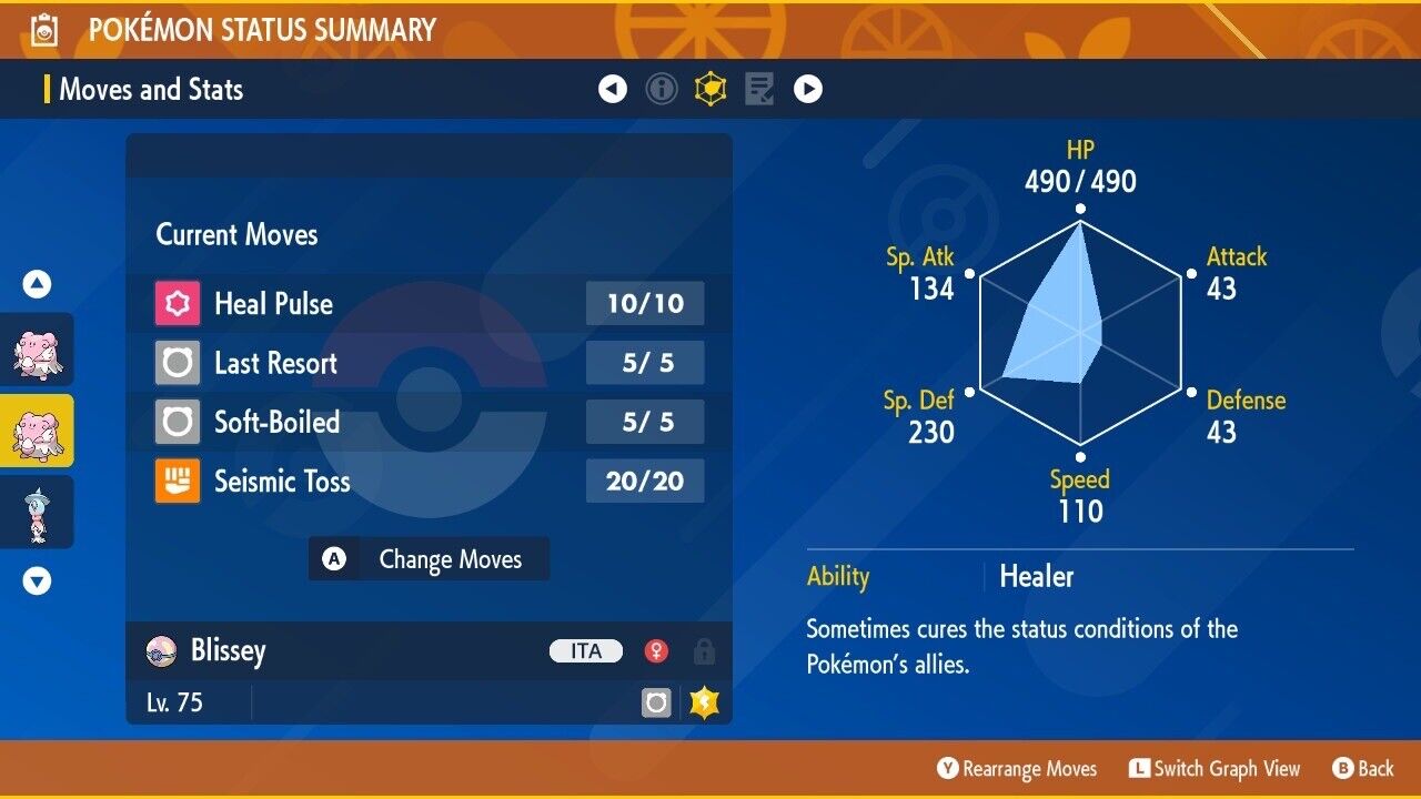 Blissey A Show of Supporters Tera Raid Event Untouched Pokémon Scarlet Violet Non Shiny Lv. 75 by Shiny Living Dex | Shiny Living Dex
