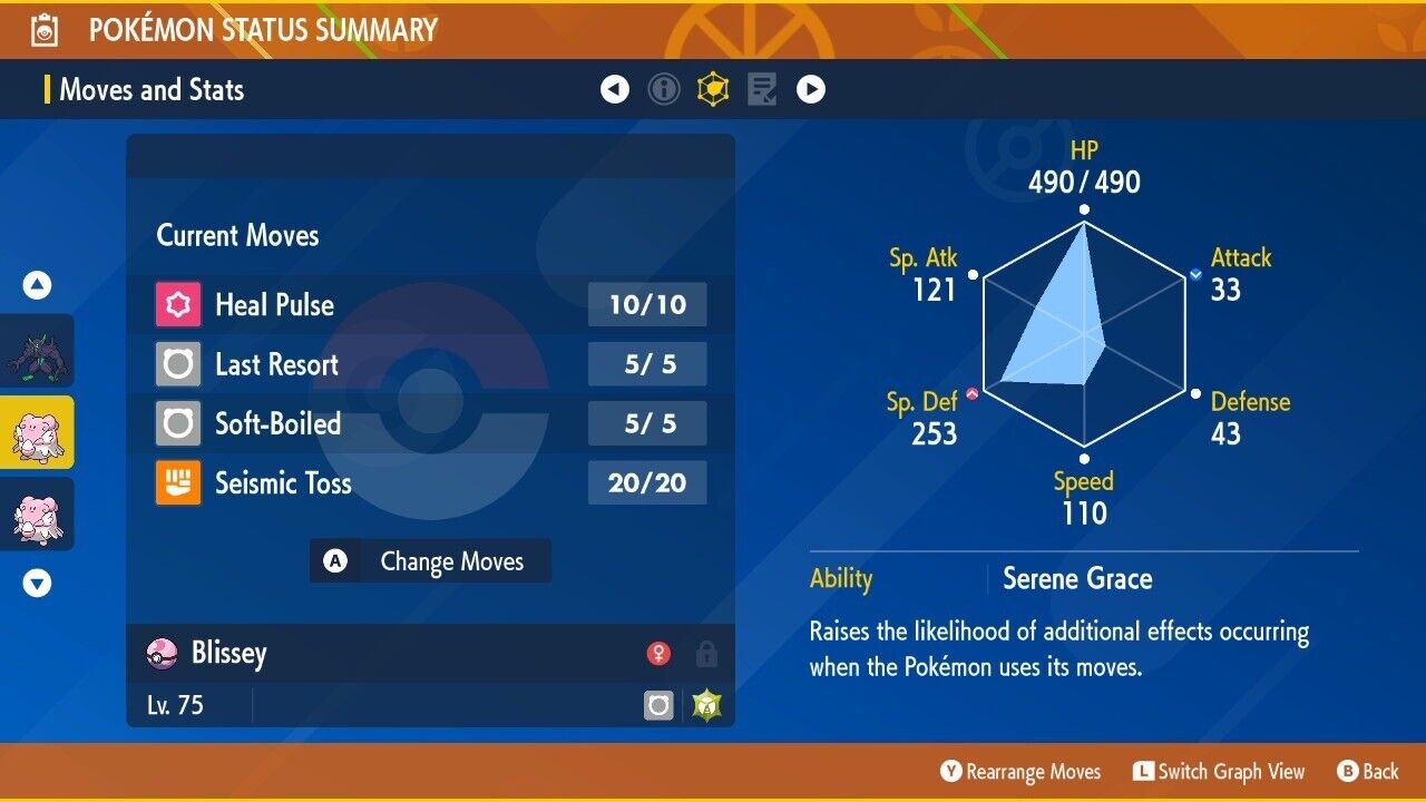 Blissey Prepare the Offense Tera Raid Event Untouched Pokémon Scarlet Violet Non Shiny Lv. 75 by Shiny Living Dex | Shiny Living Dex