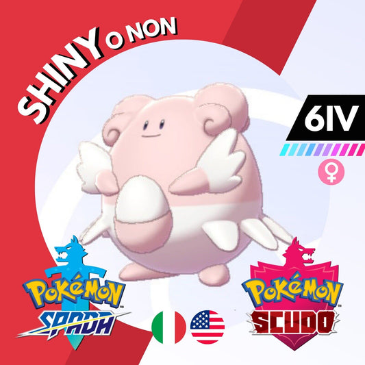 Blissey Shiny o Non 6 IV Competitivo Legit Pokemon Spada Scudo Sword Shield