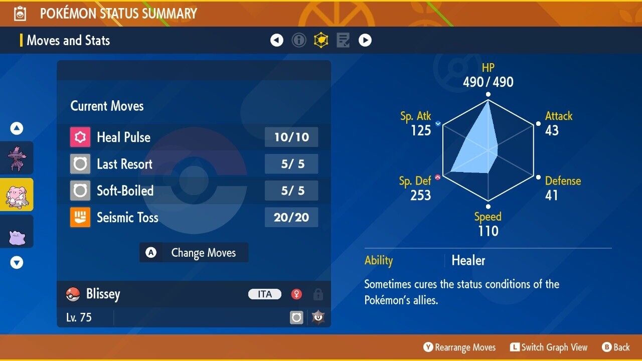 Blissey Spotlight Tera Raid Event March 2023 Untouched Pokémon Scarlet Violet Non Shiny Lv. 75 by Shiny Living Dex | Shiny Living Dex
