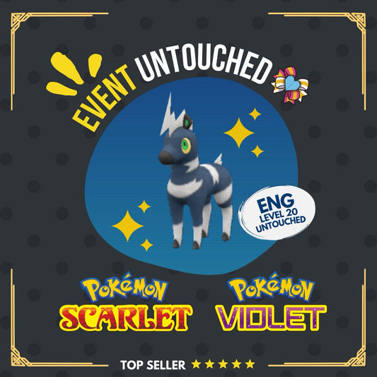 Blitzle Shiny Cyrano Gift DLC Indigo Event Untouched IV Pokémon Scarlet Violet