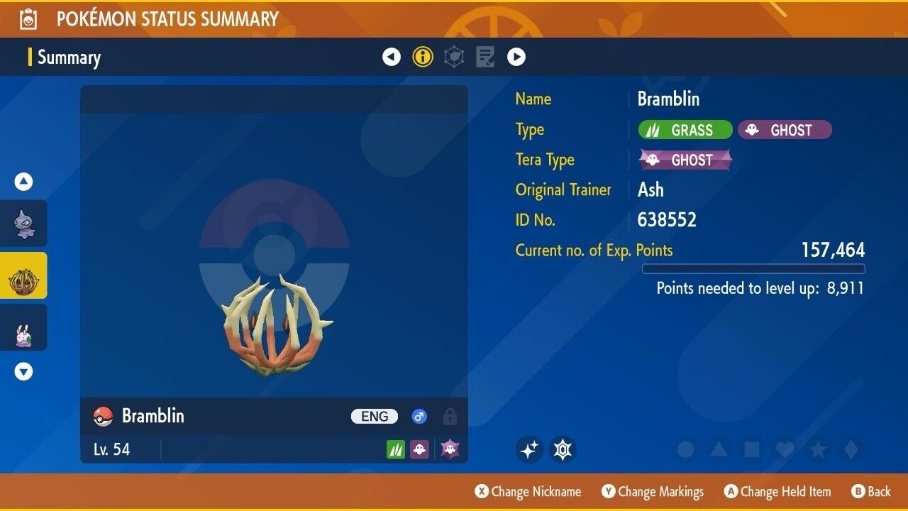 Bramblin Shiny Event Mass Outbreaks Crafty Untouched IV Pokémon Scarlet Violet