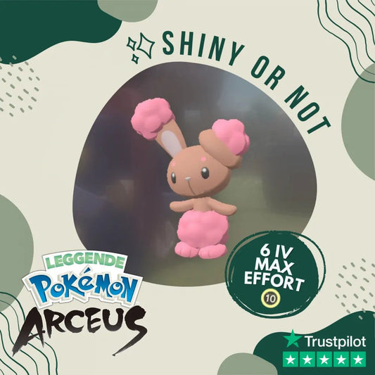 Buneary Shiny ✨ Legends Pokémon Arceus 6 Iv Max Effort Custom Ot Level Gender