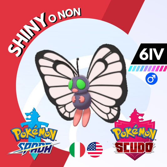 Butterfree Shiny o Non 6 IV Competitivo Legit Pokemon Spada Scudo Sword Shield