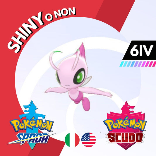 Celebi Shiny o Non 6 IV Competitivo Legit Pokemon Spada Scudo Sword Shield