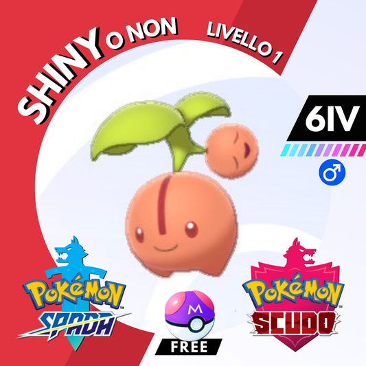 Cherubi Shiny o Non 6 IV e Master Ball Legit Pokemon Spada Scudo Sword Shield