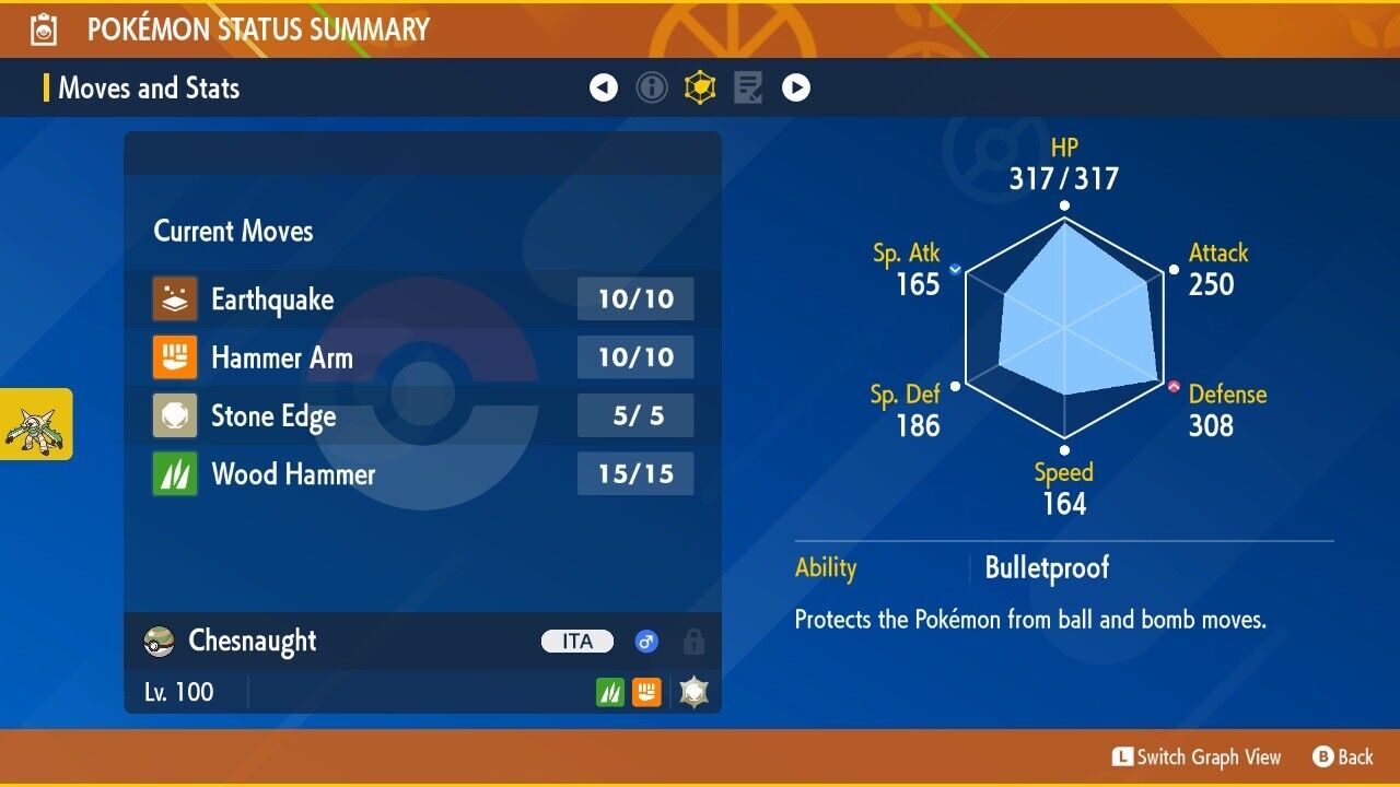 Chesnaught Unrivaled Tera Raid Bug Event Untouched Legit Pokémon Scarlet Violet Non shiny Lv. 100 by Shiny Living Dex | Shiny Living Dex
