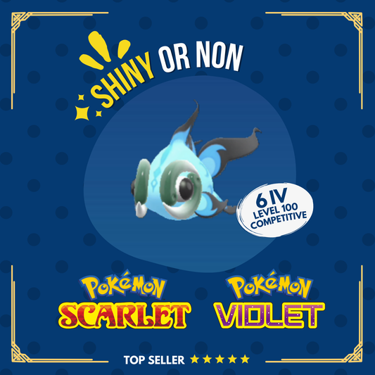 Chi-Yu Shiny or Non Battle Ready Competitive 6 IV Customizable Pokémon Scarlet Violet