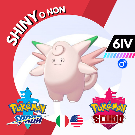 Clefable Shiny o Non 6 IV Competitivo Legit Pokemon Spada Scudo Sword Shield