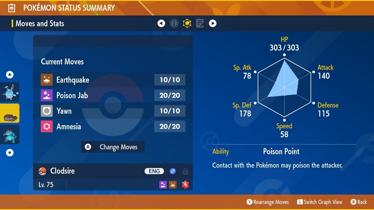 Clodsire Tera Worthy Event December 2024 Untouched IV Pokémon Scarlet Violet