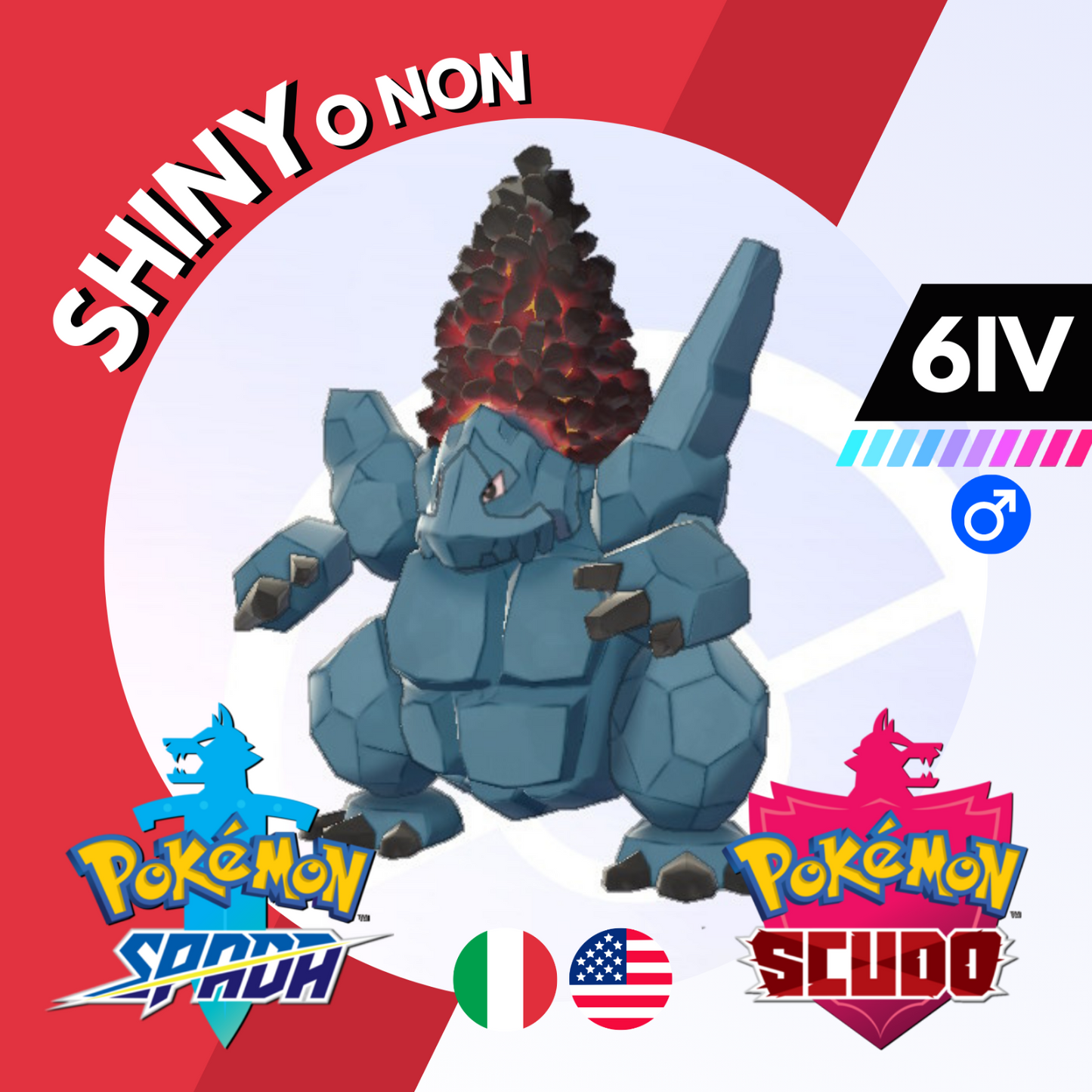 Coalossal Shiny o Non 6 IV Competitivo Legit Pokemon Spada Scudo Sword Shield
