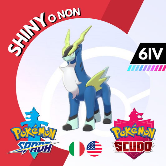 Cobalion Shiny o Non 6 IV Competitivo Legit Pokemon Spada Scudo Sword Shield