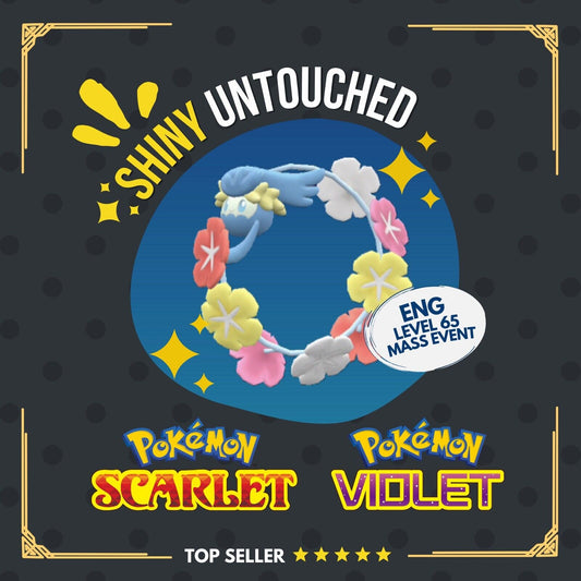 Comfey Shiny Event Mass Outbreaks August Untouched IV Pokémon Scarlet Violet