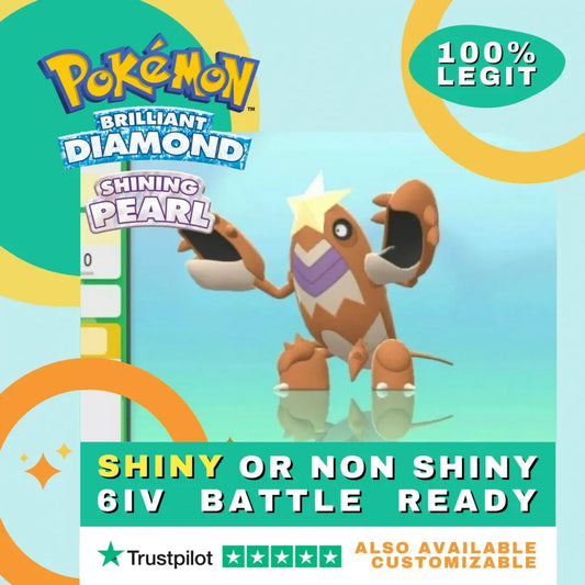 Crawdaunt Shiny ✨ or Non Shiny Pokémon Brilliant Diamond Shining Pearl Battle Ready 6 IV Competitive 100% Legit Level 100 Customizable Custom OT by Shiny Living Dex | Shiny Living Dex