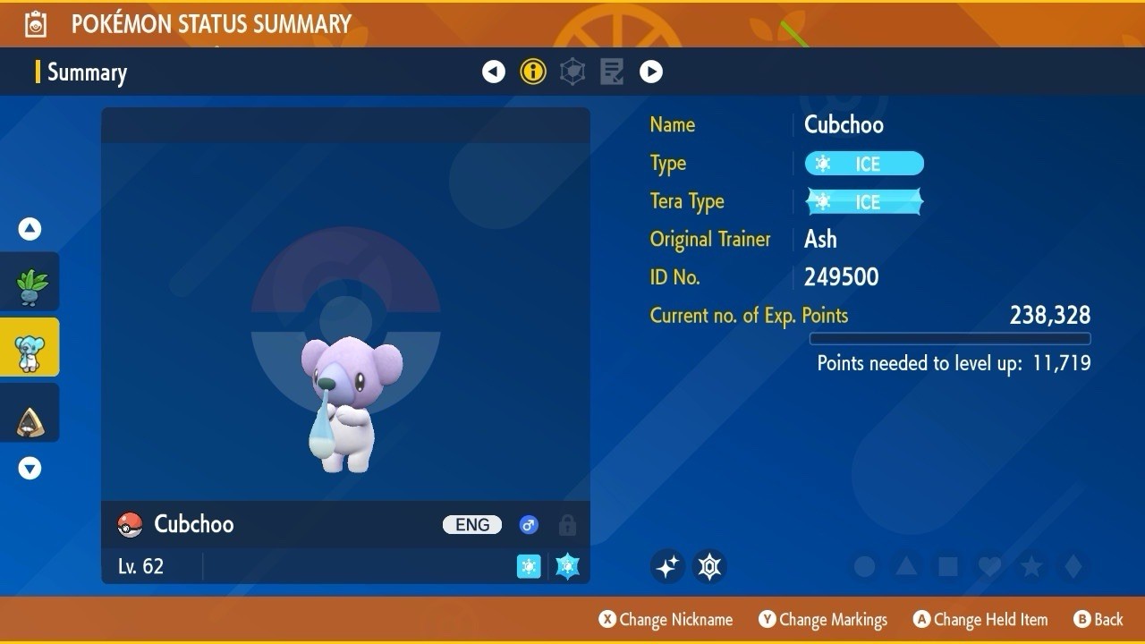 Cubchoo Shiny Mass Outbreak August 25 Event Untouched IV Pokémon Scarlet Violet