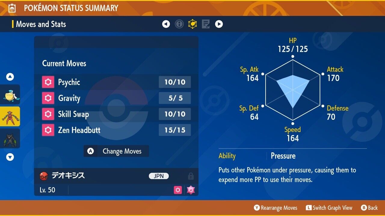 Deoxys Event Get Mythical 241122 Japanese Untouched IV Pokémon Scarlet Violet