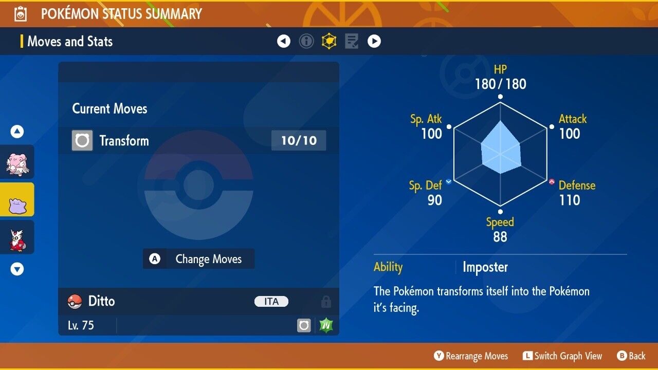 Ditto Spotlight Tera Raid Event April 2023 Untouched Pokémon Scarlet Violet Non Shiny Lv. 75 by Shiny Living Dex | Shiny Living Dex