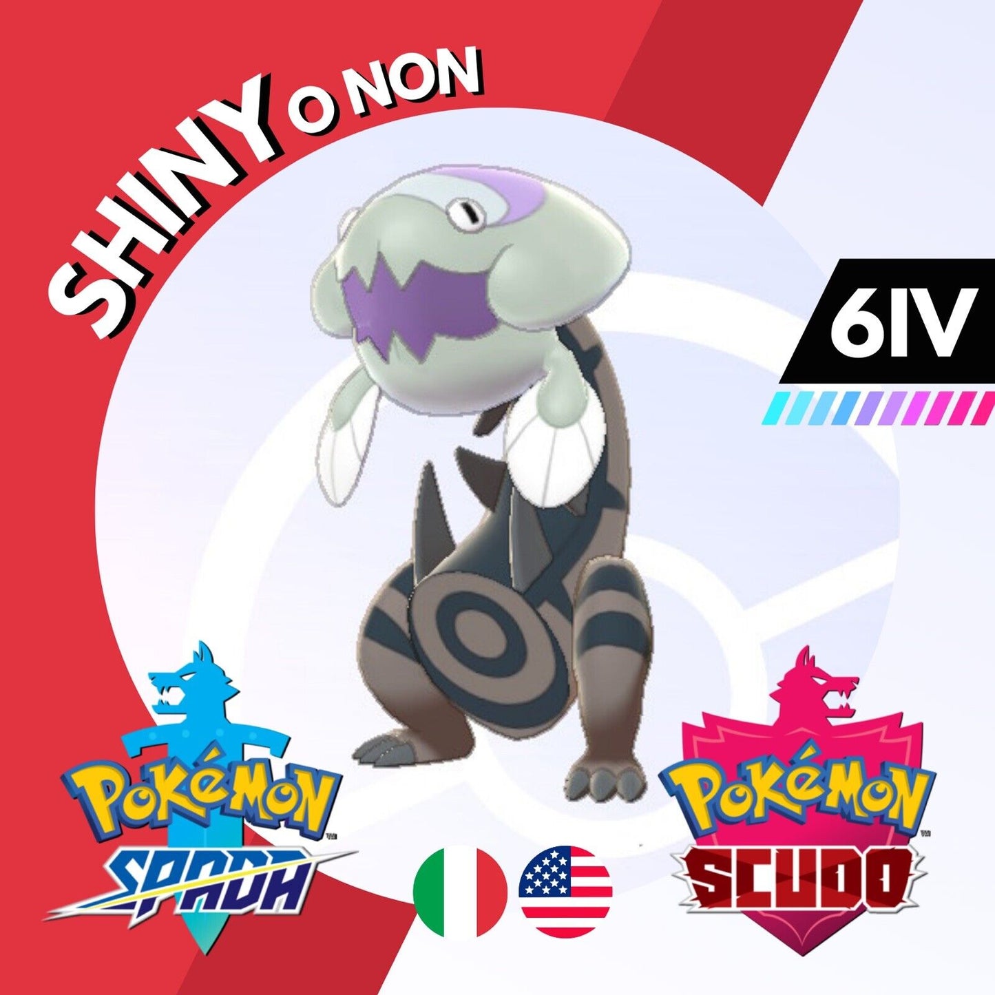 Dracovish Shiny o Non 6 IV Competitivo Legit Pokemon Spada Scudo Sword Shield