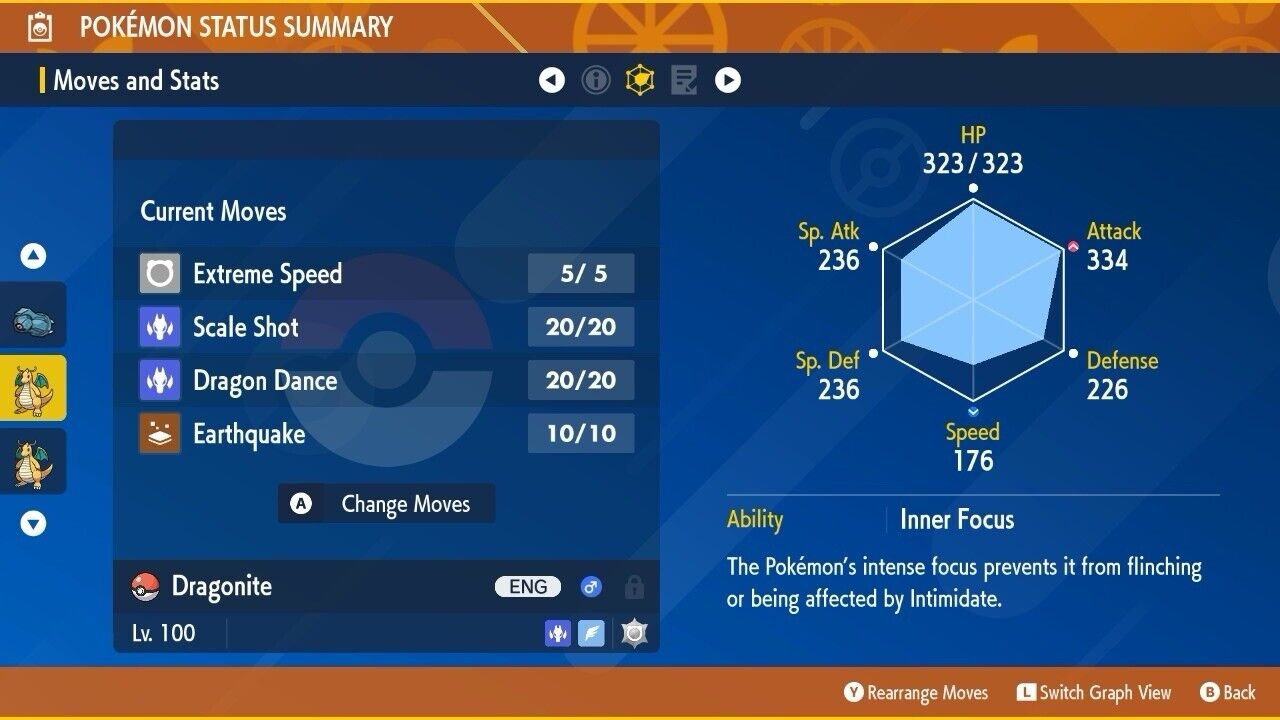 Dragonite Unrivaled Tera Raid Event Mightiest Normal 6 IV Pokémon Scarlet Violet