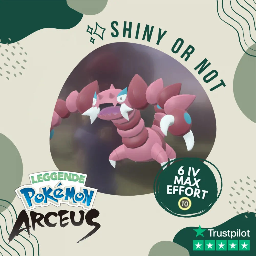 Drapion Shiny ✨ Legends Pokémon Arceus 6 Iv Max Effort Custom Ot Level Gender