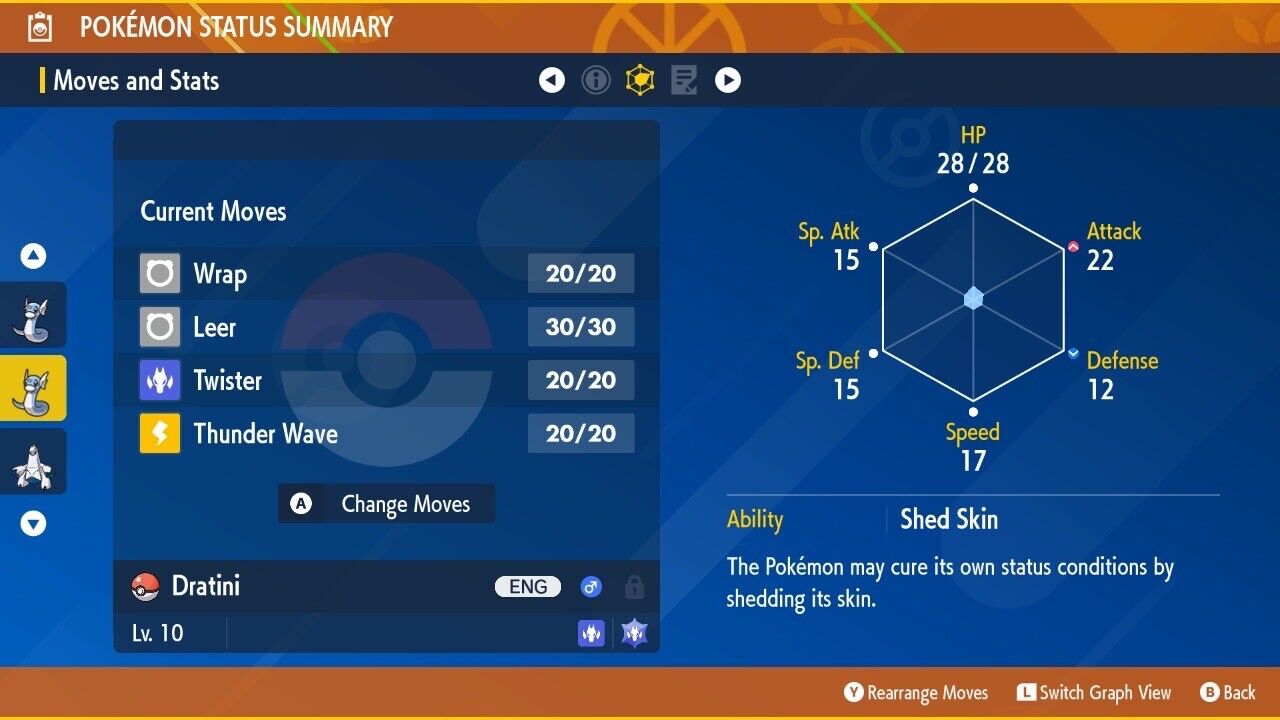 Dratini Shiny Event Mass Outbreak Joyful Mark Untouched Pokémon Scarlet Violet Shiny by Shiny Living Dex | Shiny Living Dex