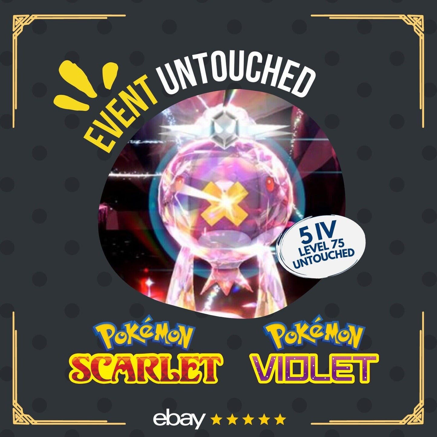 Drifblim Spotlight Tera Raid Event Januray 2023 Untouched Pokémon Scarlet Violet Non Shiny Lv. 75 by Shiny Living Dex | Shiny Living Dex