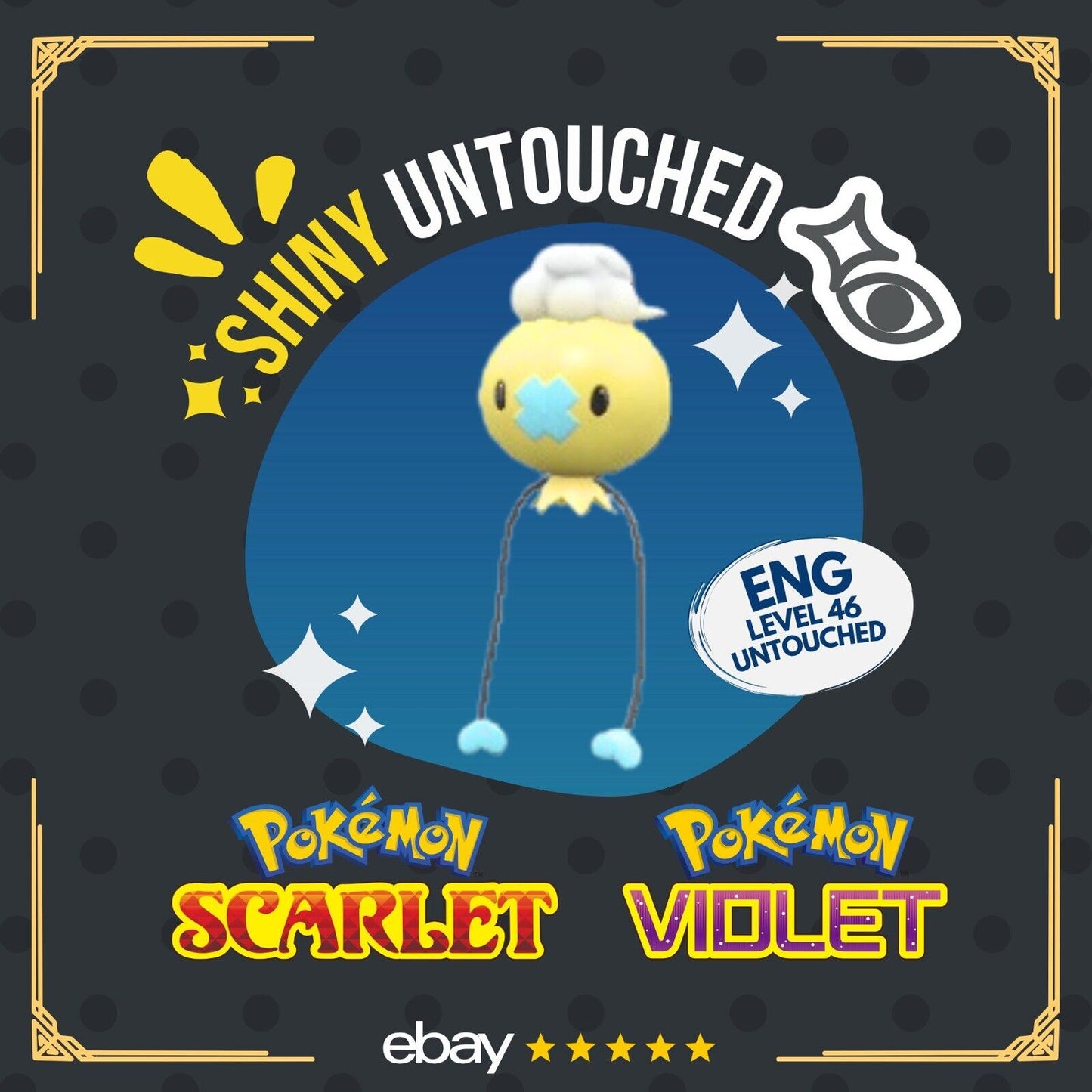 Drifloon Shiny Crafty Mark Event Mass Outbreak Untouched Pokémon Scarlet Violet Shiny Lv. 46 by Shiny Living Dex | Shiny Living Dex