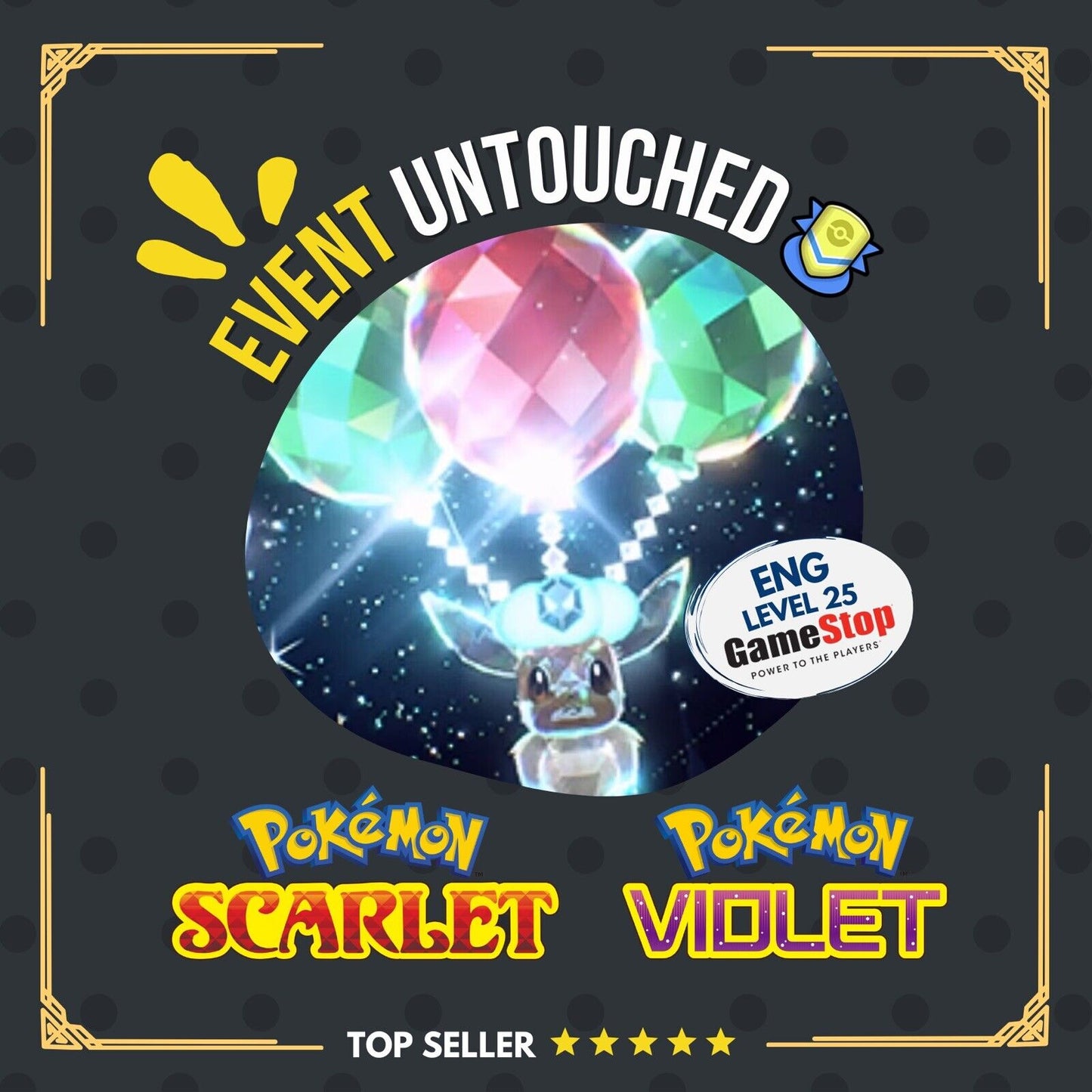 Eevee Flying Event POKEMONDAY25 250227 Gamestop Untouched Pokémon Scarlet Violet