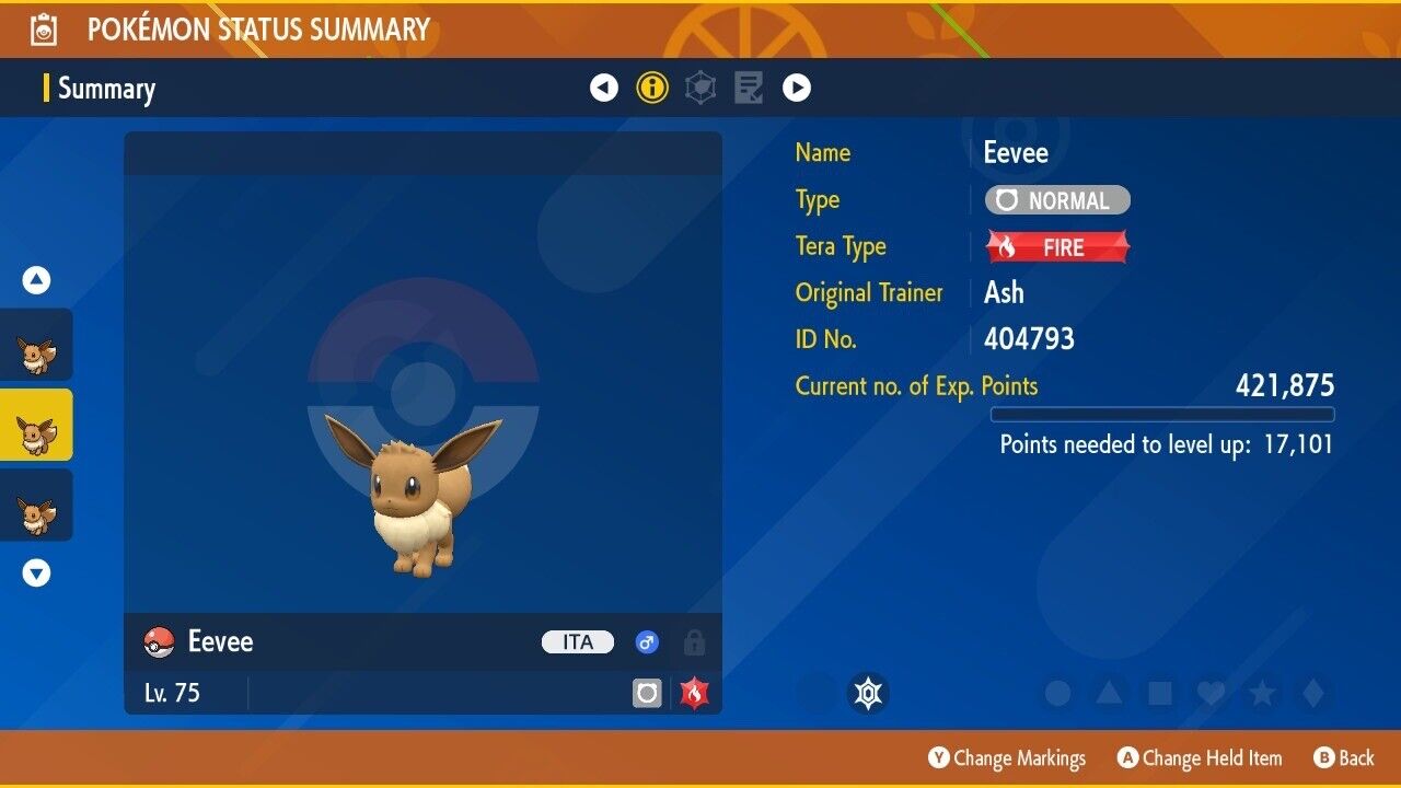 Eevee Spotlight Custom Tera Raid Event 2022 Untouched Pokémon Scarlet Violet by Shiny Living Dex | Shiny Living Dex