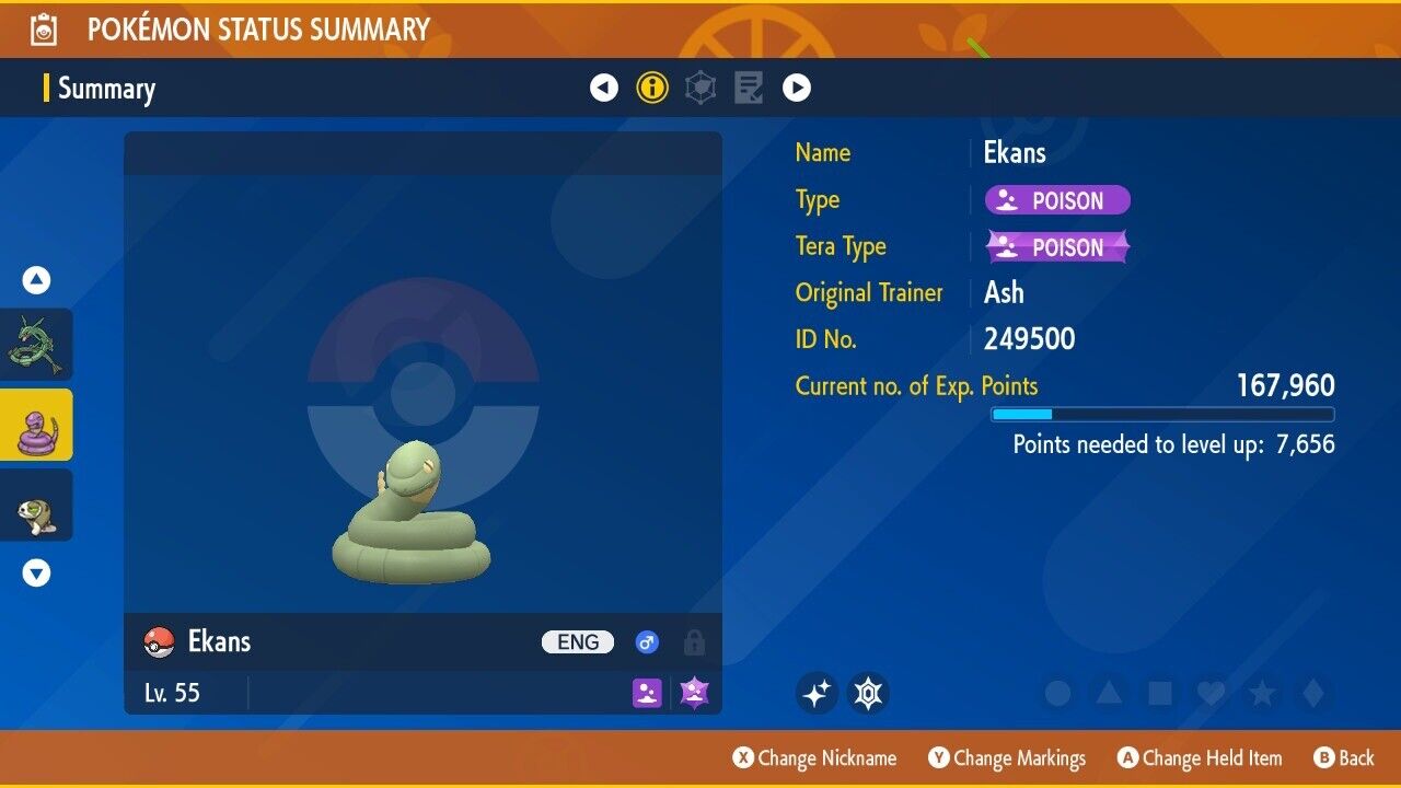 Ekans Shiny Event Mass Outbreaks Snakelike Untouched IV Pokémon Scarlet Violet