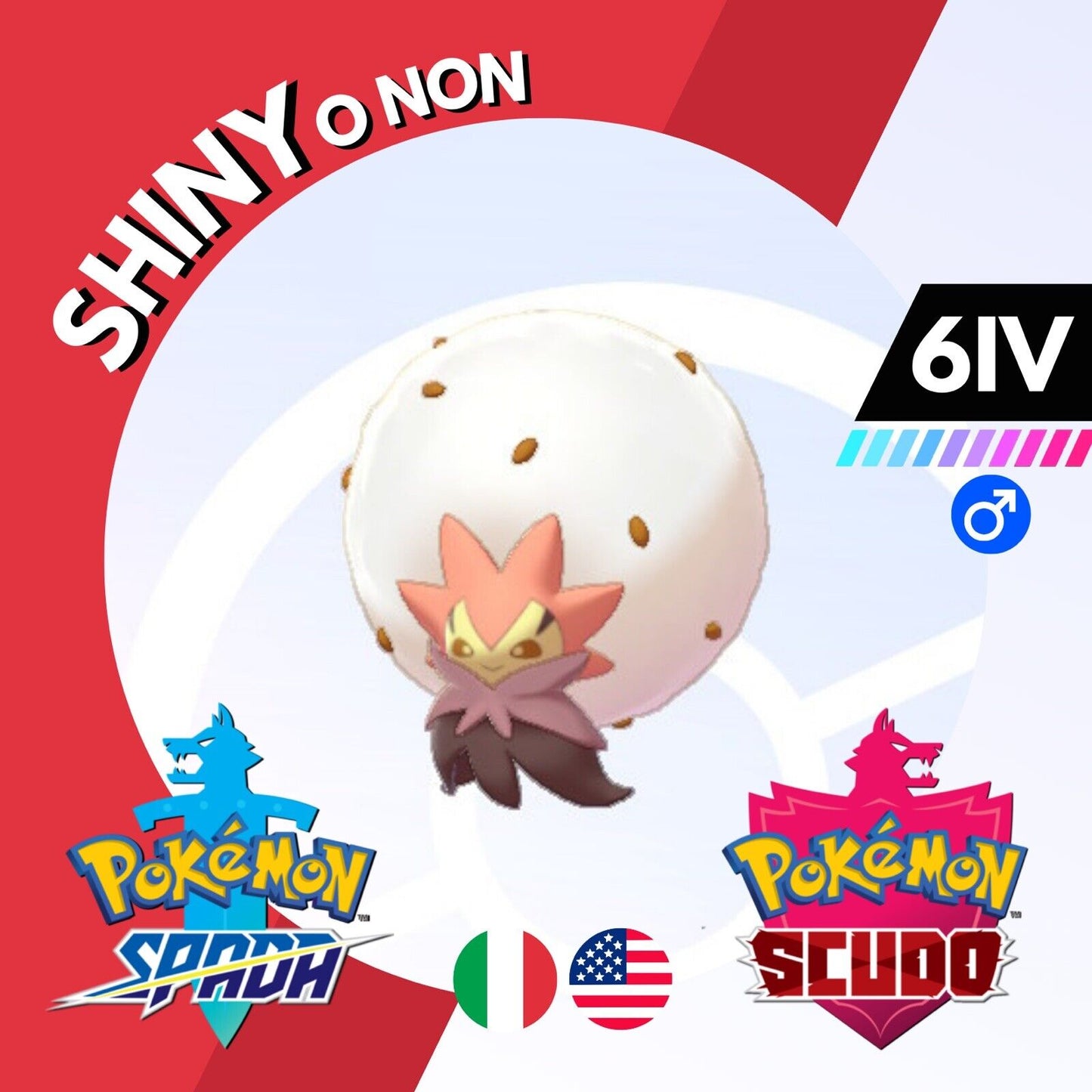 Eldegoss Shiny o Non 6 IV Competitivo Legit Pokemon Spada Scudo Sword Shield