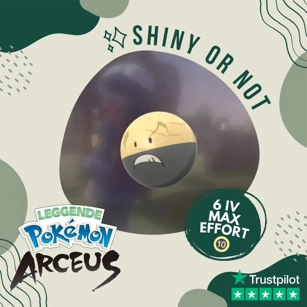 Electrode Shiny ✨ Legends Pokémon Arceus 6 Iv Max Effort Custom Ot Level Gender