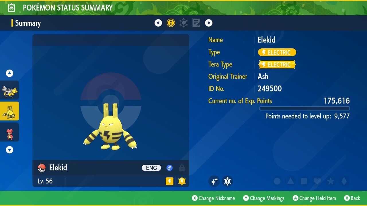 Elekid Shiny Event Easter Vigor Mass Outbreak Untouched Pokémon Scarlet Violet Shiny by Shiny Living Dex | Shiny Living Dex