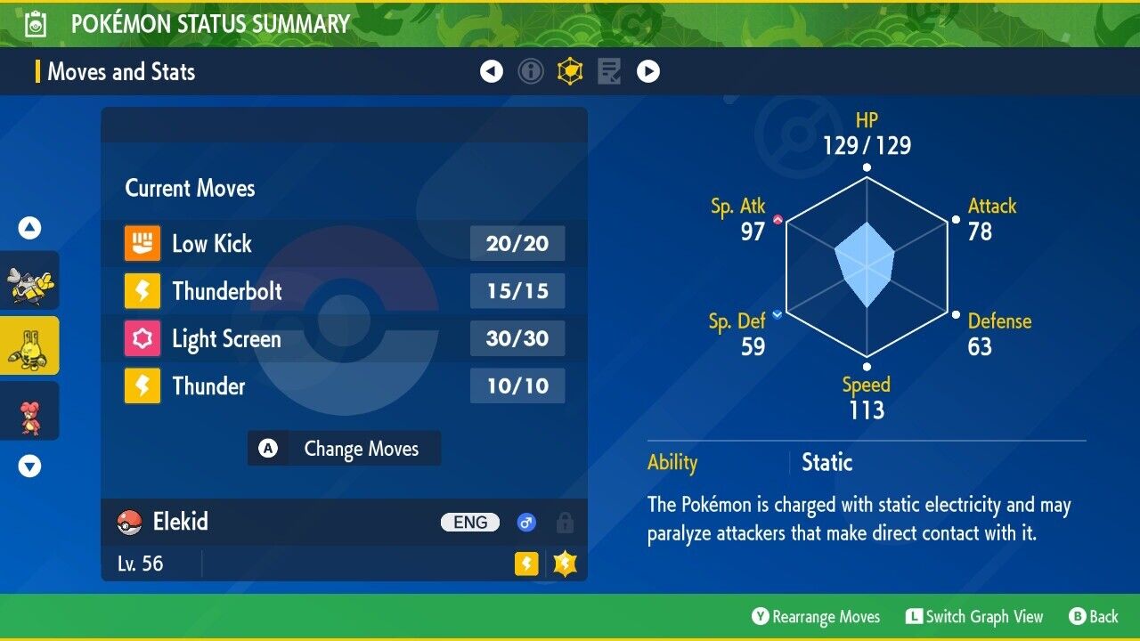 Elekid Shiny Event Easter Vigor Mass Outbreak Untouched Pokémon Scarlet Violet Shiny by Shiny Living Dex | Shiny Living Dex