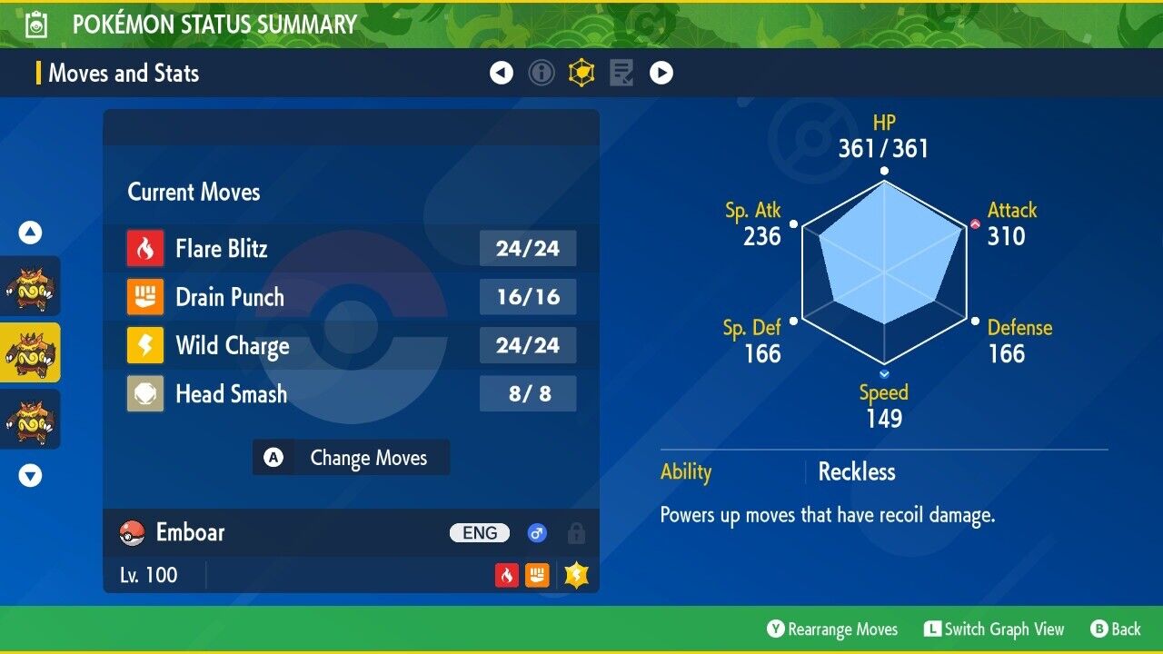 Emboar Unrivaled Tera Raid Event Mightiest Untouched IV Pokémon Scarlet Violet
