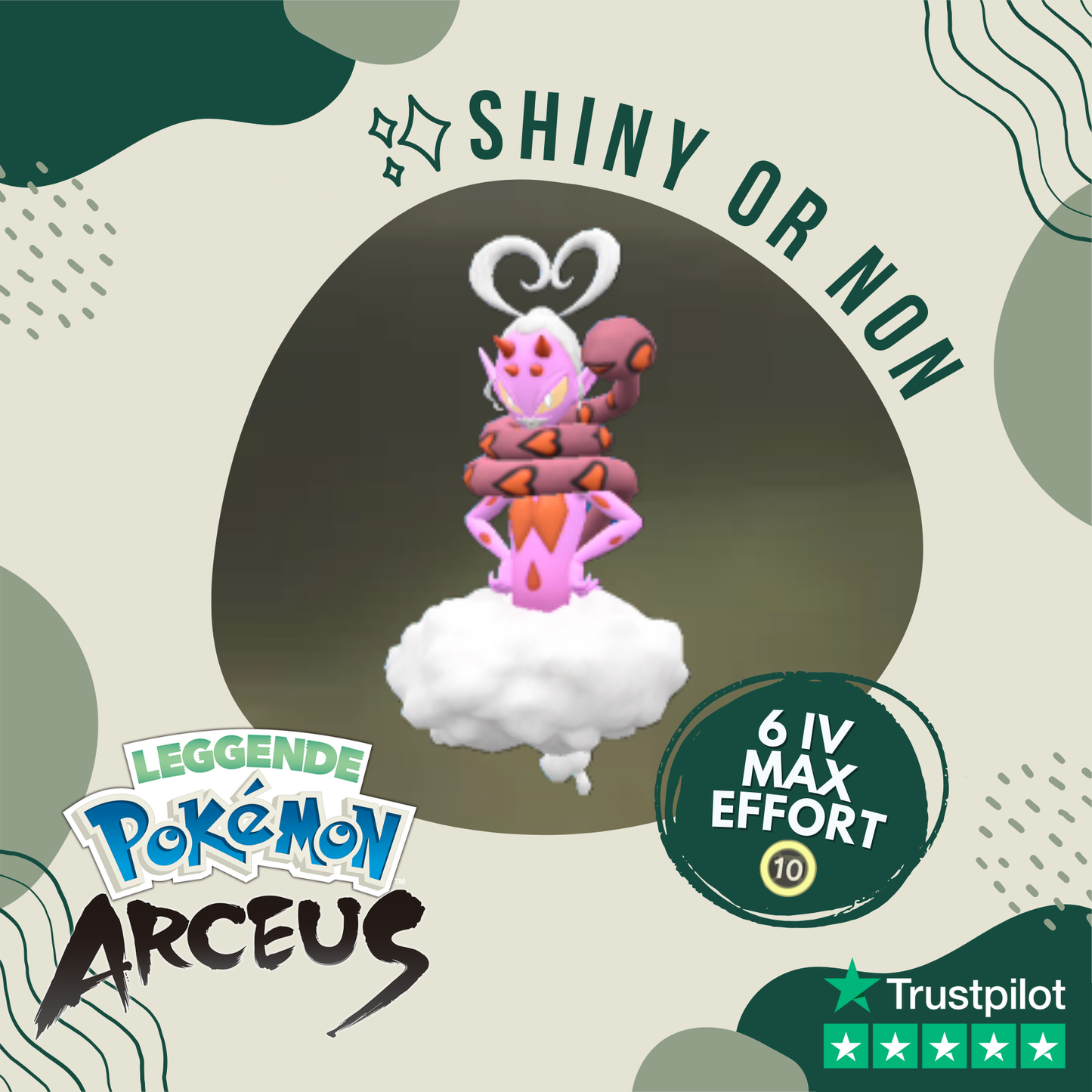 Enamorus Incarnate Shiny or Non Legends Pokémon Arceus 6 IV Alpha Leggende Custom