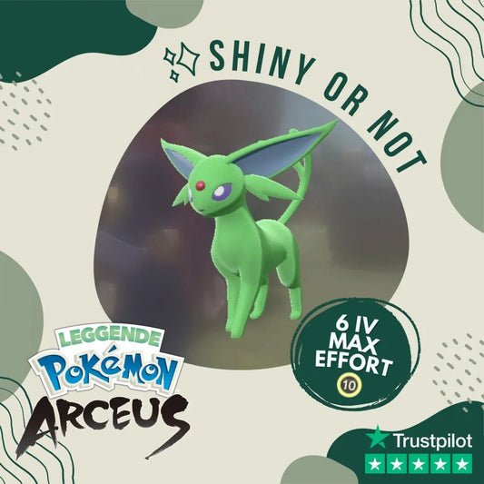Espeon Shiny ✨ Legends Pokémon Arceus 6 Iv Max Effort Custom Ot Level Gender