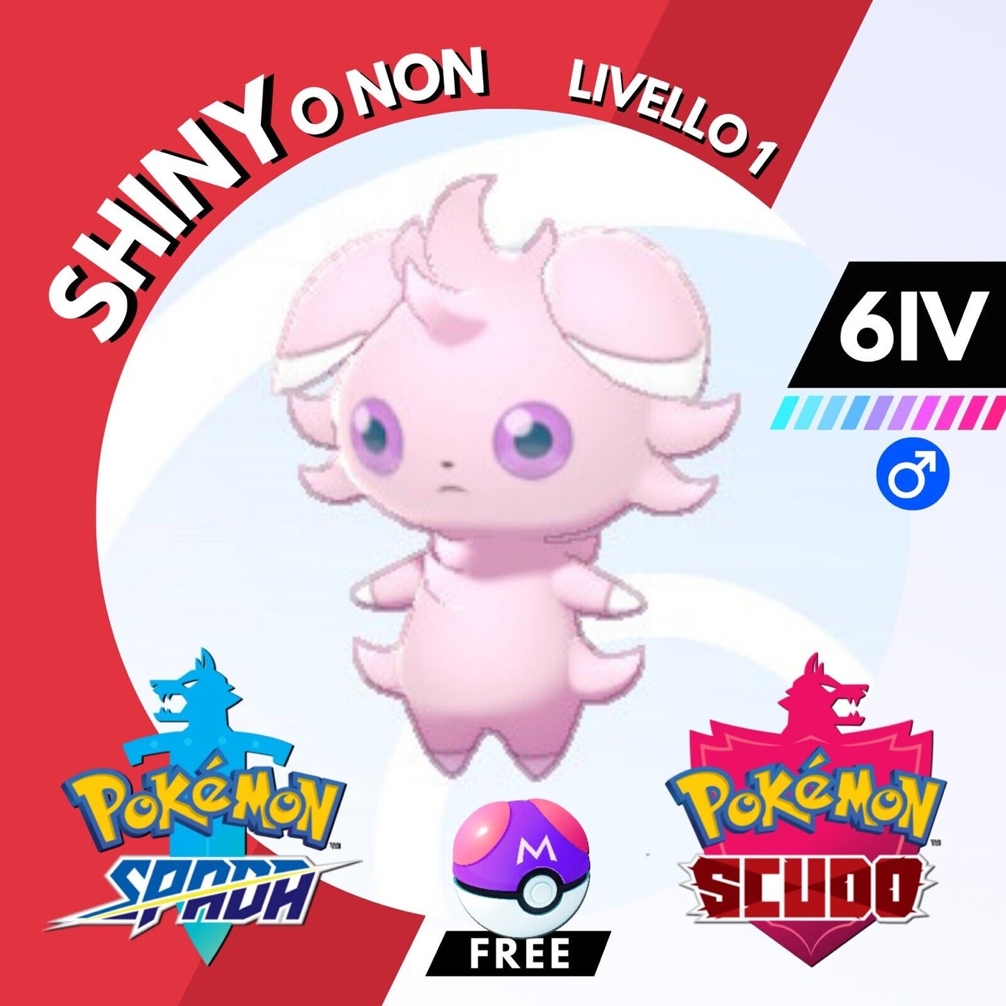 Espurr Shiny o Non 6 IV e Master Ball Legit Pokemon Spada Scudo Sword Shield